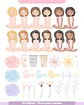 Kit Digital Flores Dia das Mães em Aquarela em Png - Thumbnail 3