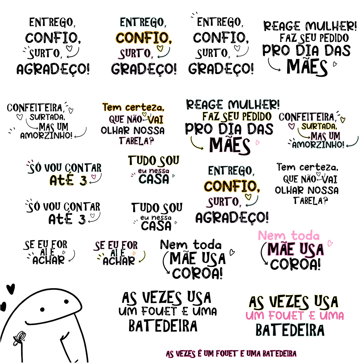 Kit Digital Flork Dia das Mães Confeiteiras em Png   3