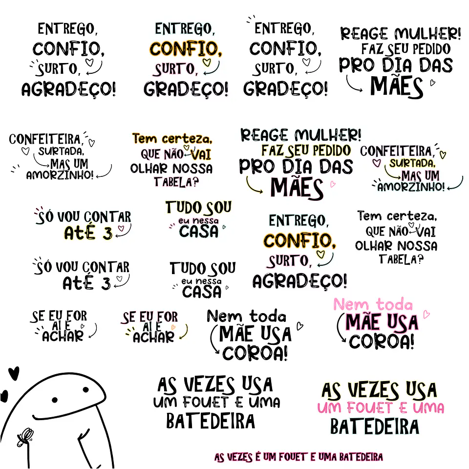 Kit Digital Flork Dia das Mães Confeiteiras em Png   3
