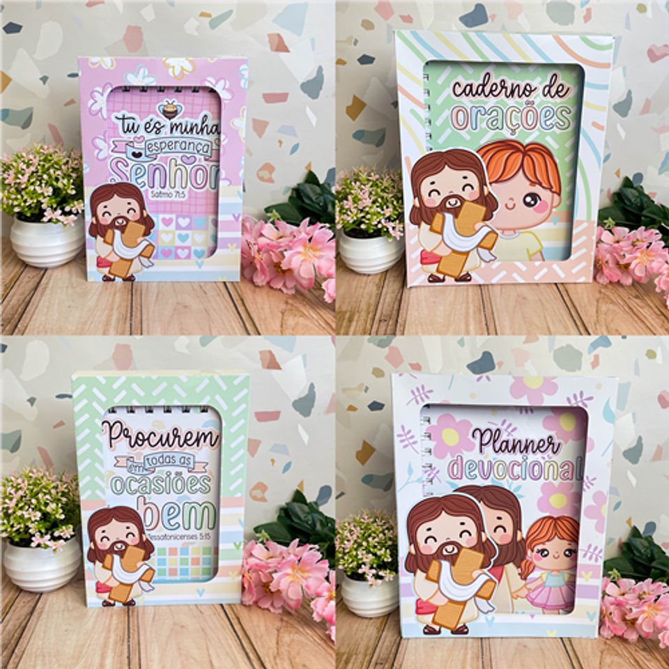 Kit Digital Versículos Fofinhos 3 em Png 10