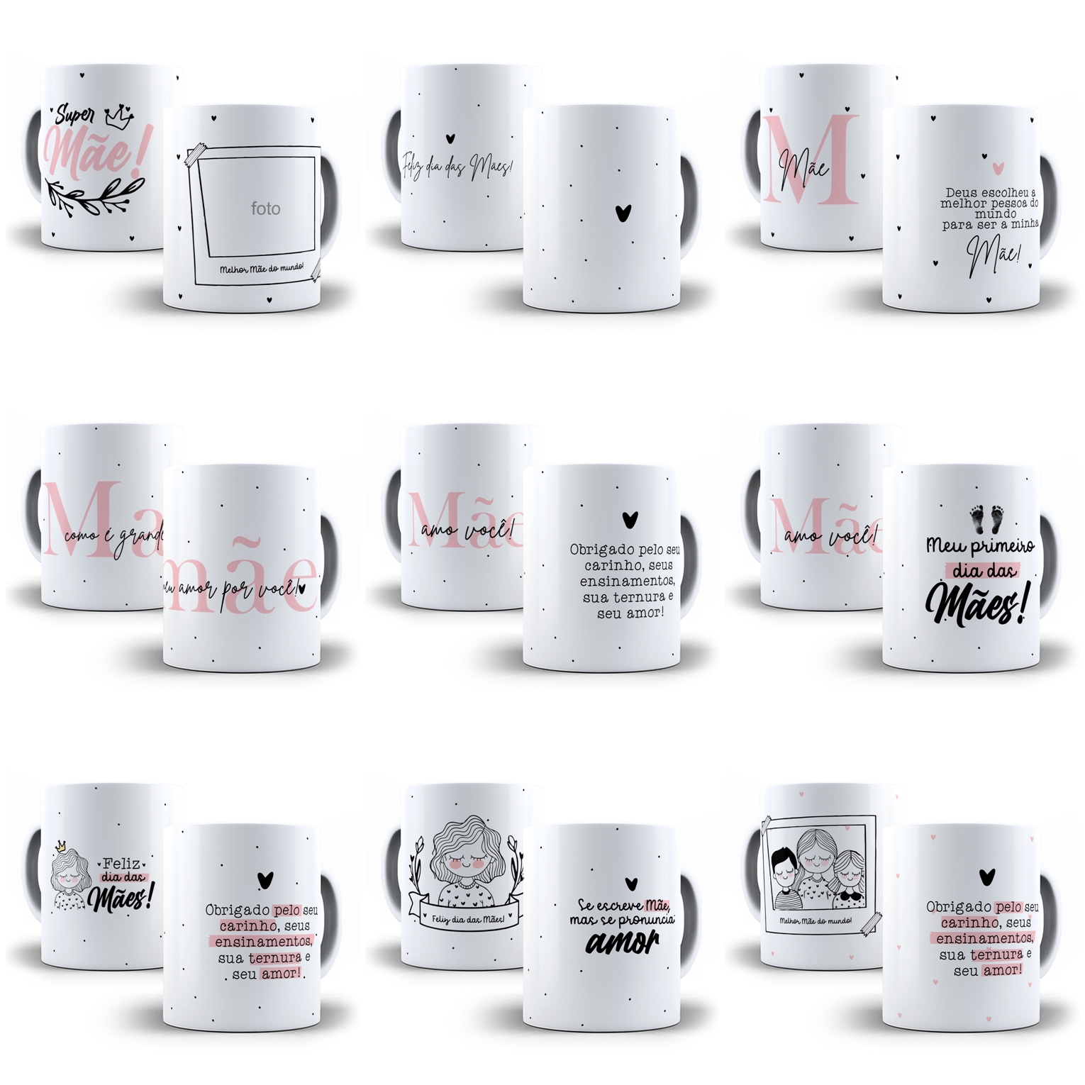 20 Artes para Caneca Dia das Mães Arquivos em Jpg