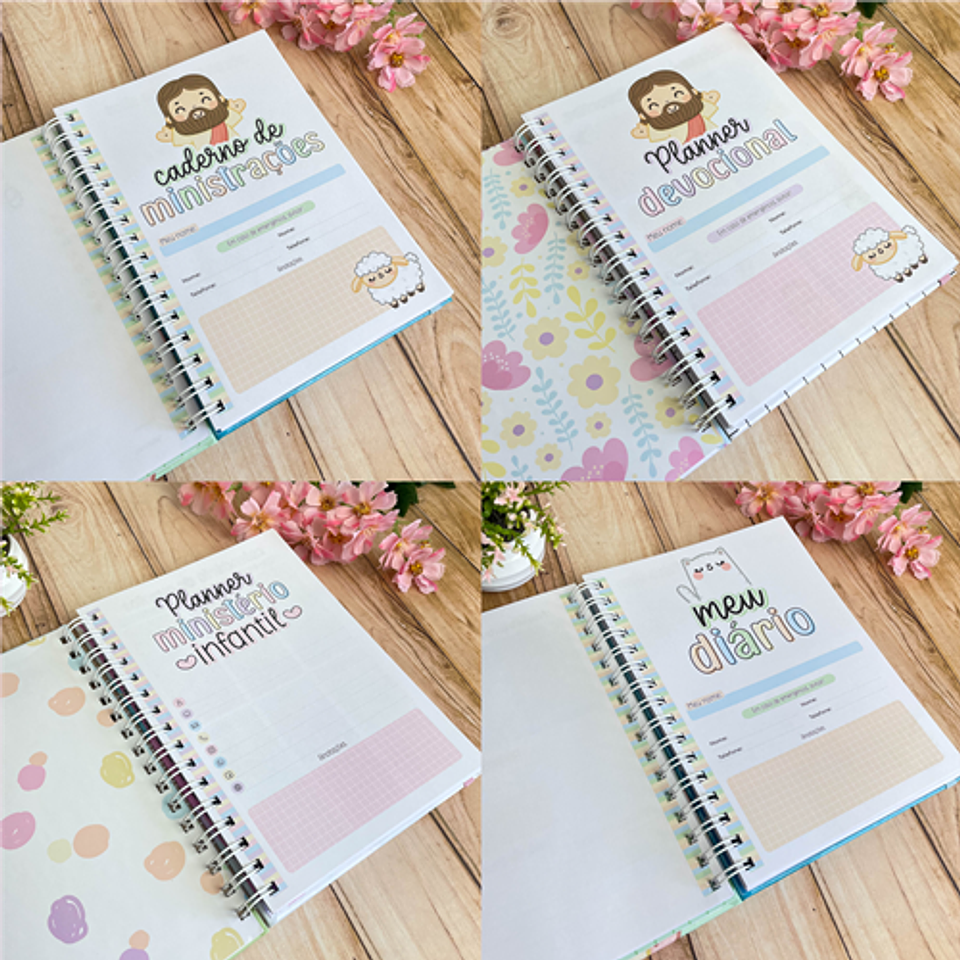 Kit Digital Versículos Fofinhos 3 em Png 12