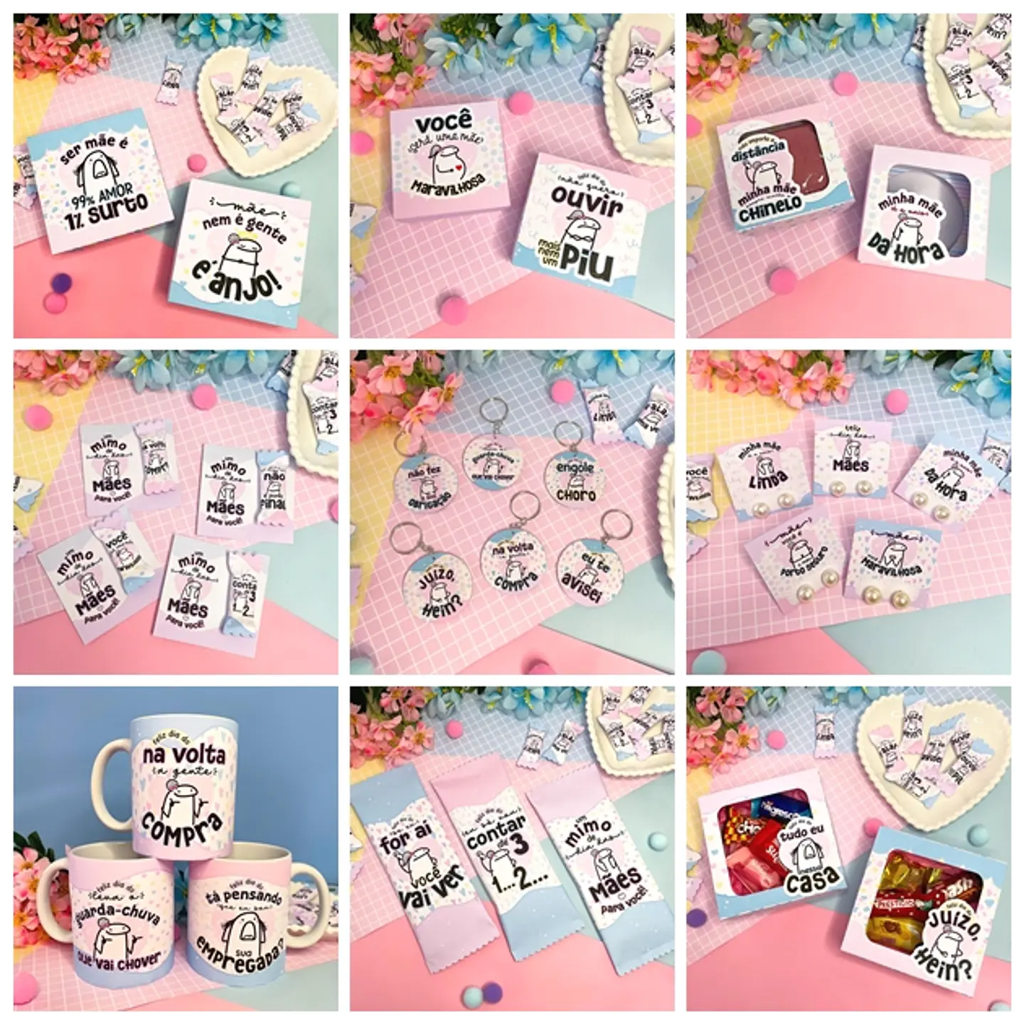 Kit Digital Flork Dia das Mães em Png    6