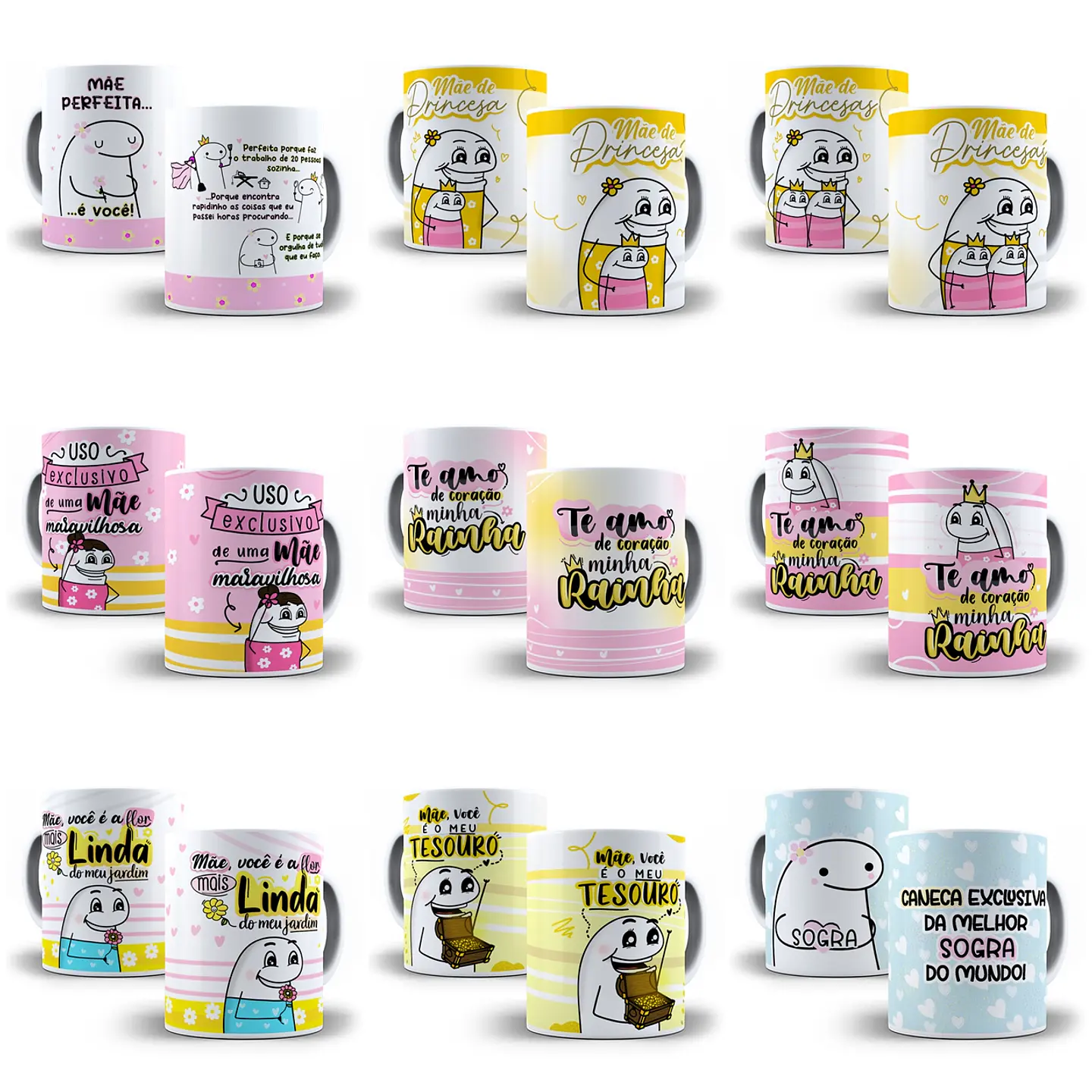 58 Artes para Caneca Flork Dia das Mães em Jpg 15