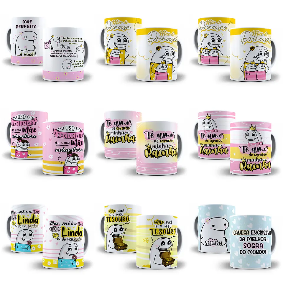 58 Artes para Caneca Flork Dia das Mães em Jpg 15