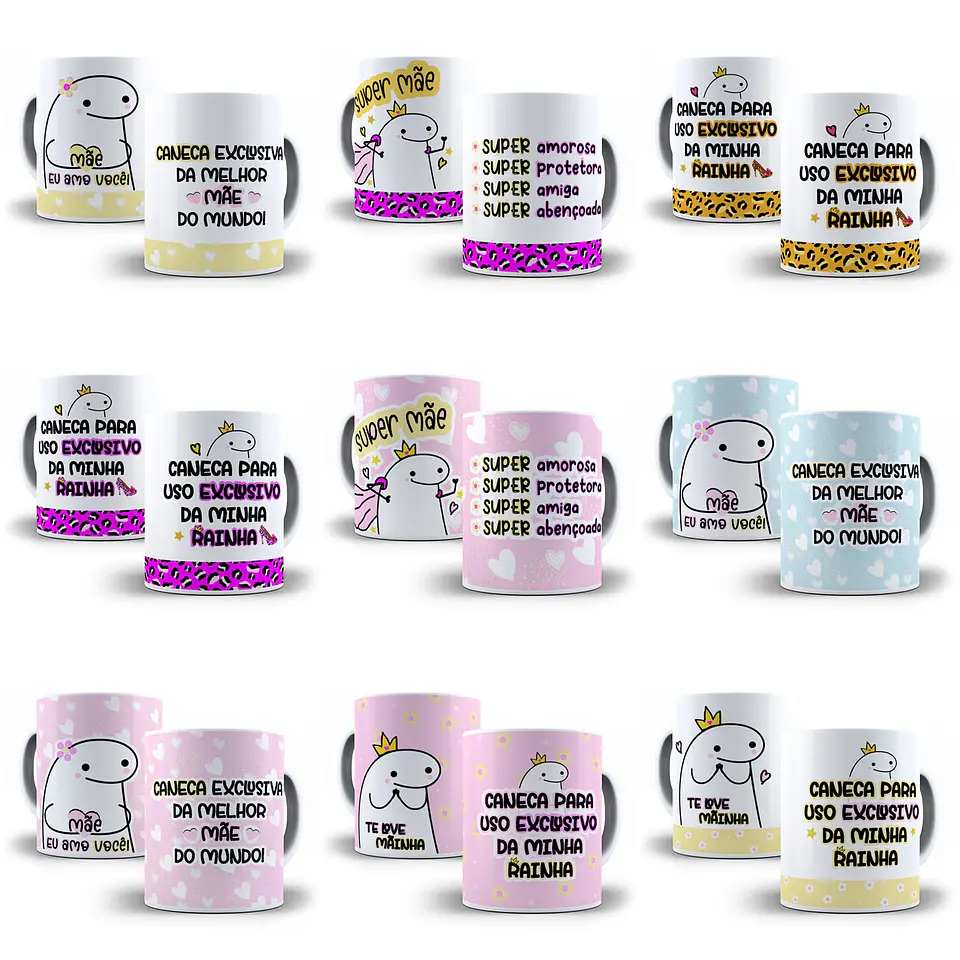58 Artes para Caneca Flork Dia das Mães em Jpg 17