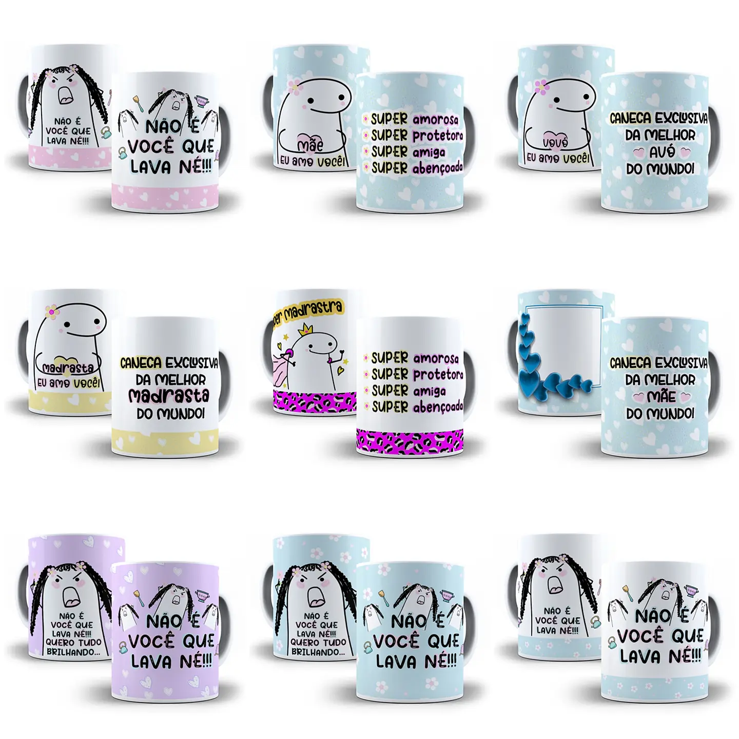58 Artes para Caneca Flork Dia das Mães em Jpg 18