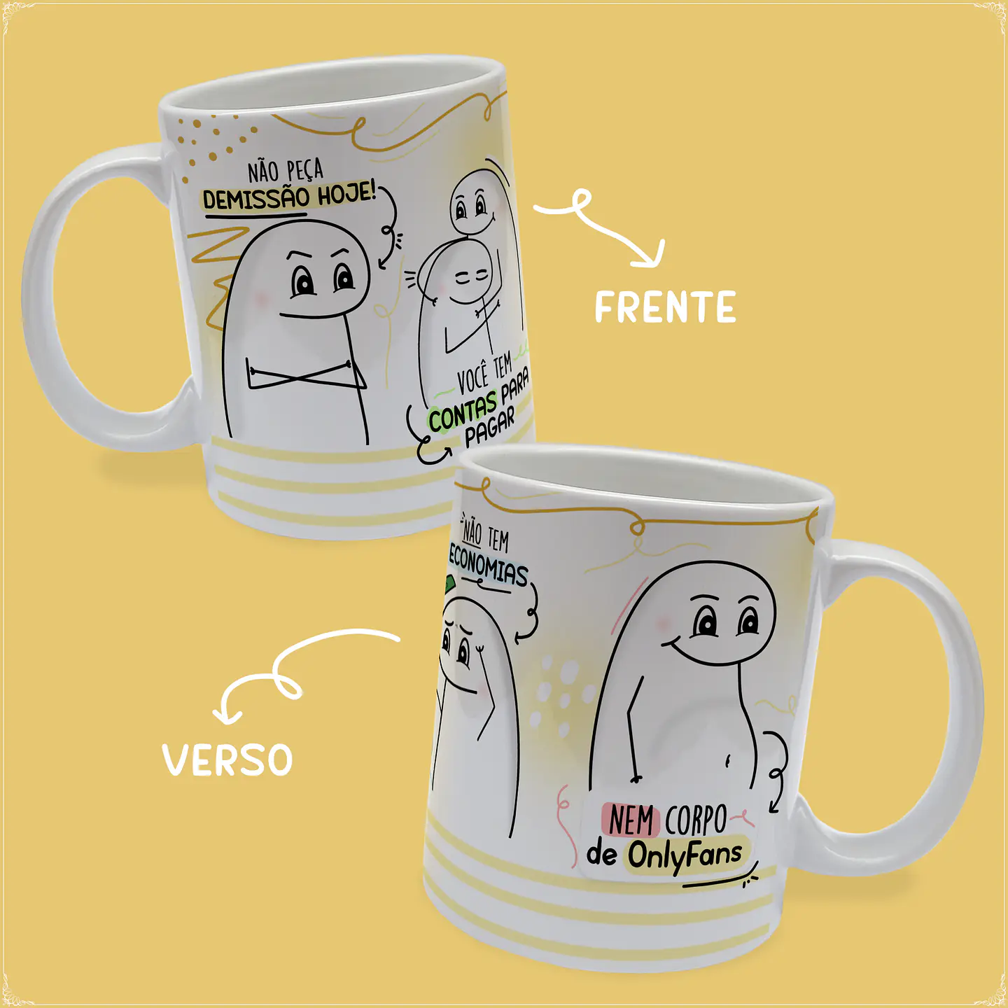 20 Artes para Caneca Flork Frases Humor em Jpg 5