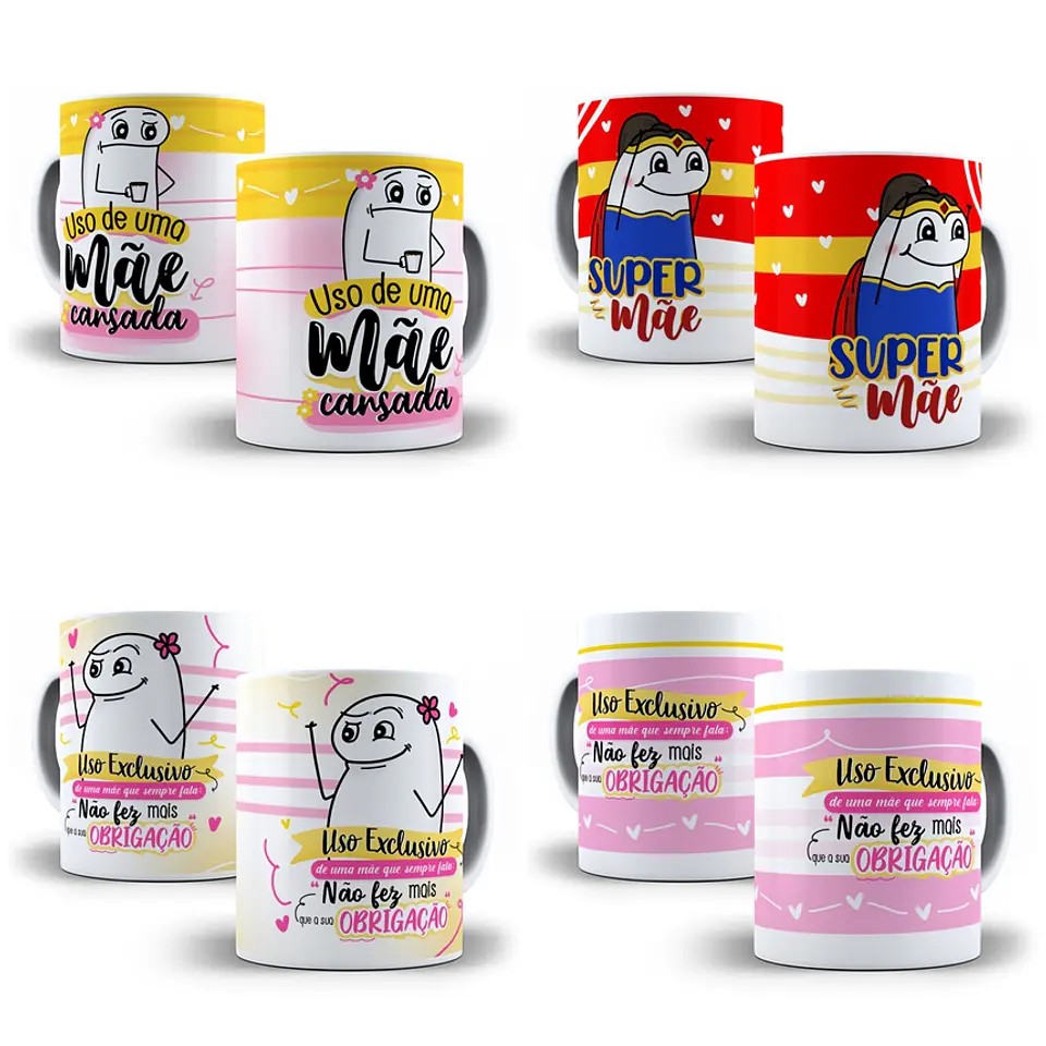 58 Artes para Caneca Flork Dia das Mães em Jpg 19