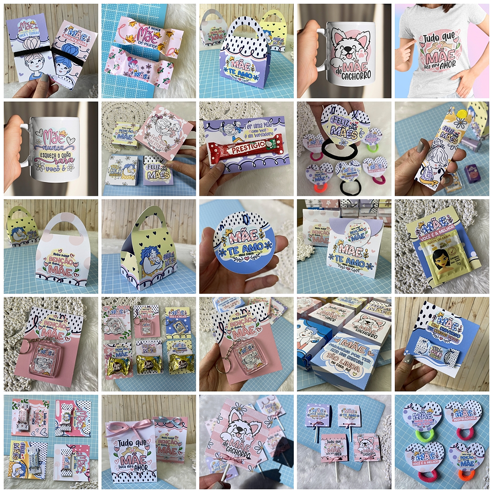 Arquivo de Corte Dia das Mães 3 Combos em 1  4