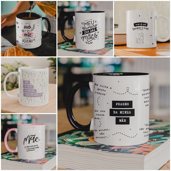 28 Artes Caneca Dia das Mães Arquivos Png