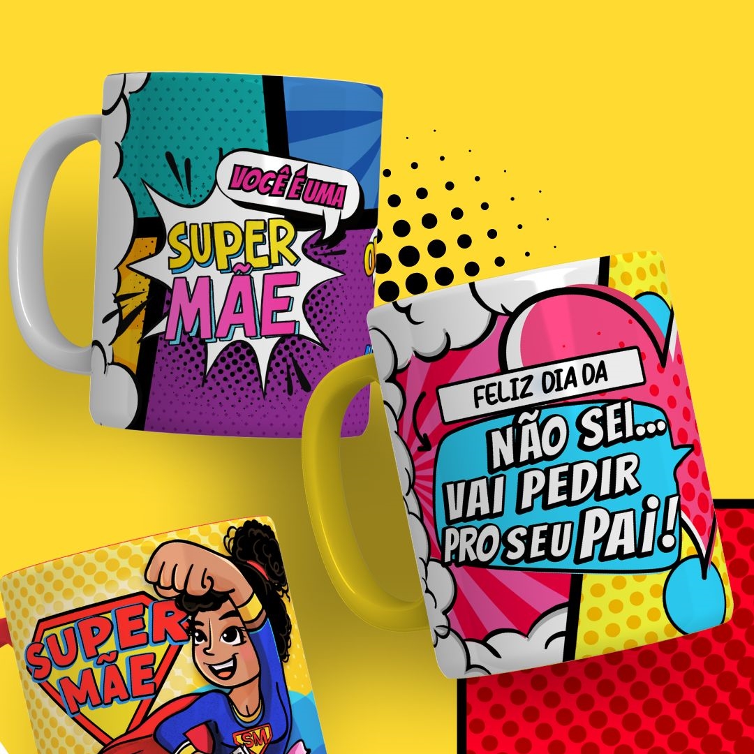 35 Artes Caneca Dia das Mães Cartoon Arquivos Png 2
