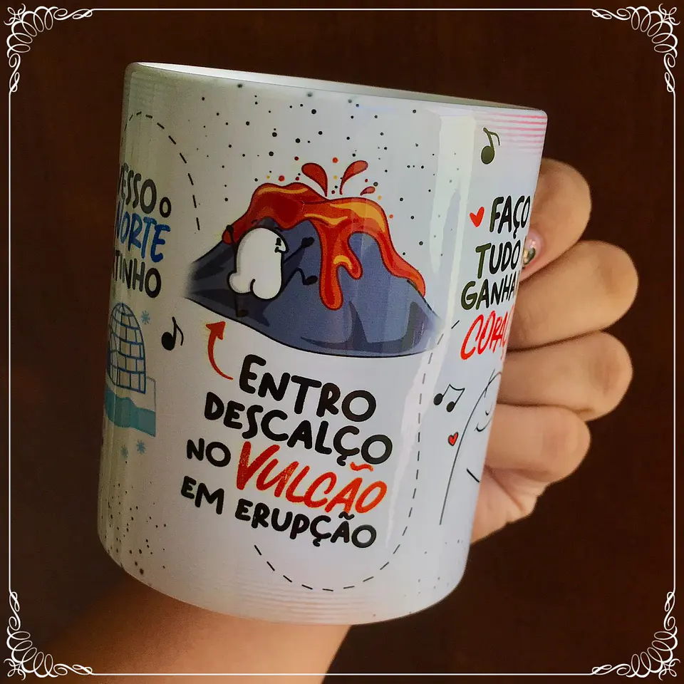 Arte Caneca Por Você Eu Bebo o Mar de Canudinho Flork 4