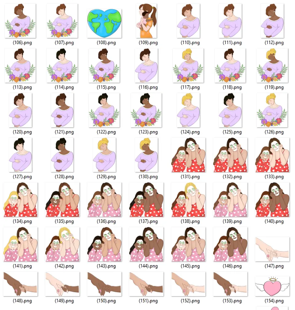 Kit Digital Dia das Mães em Png  6