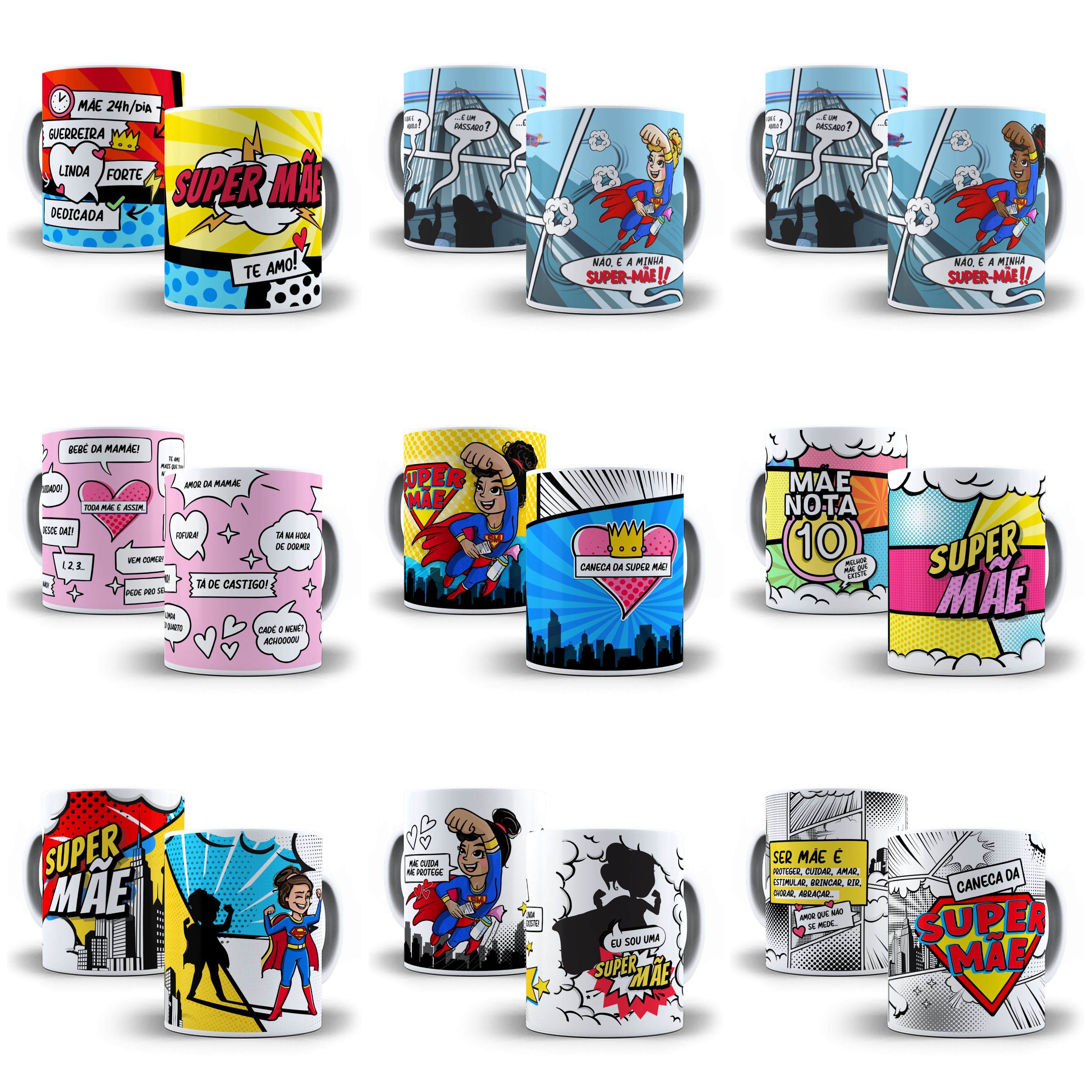 35 Artes Caneca Dia das Mães Cartoon Arquivos Png 5