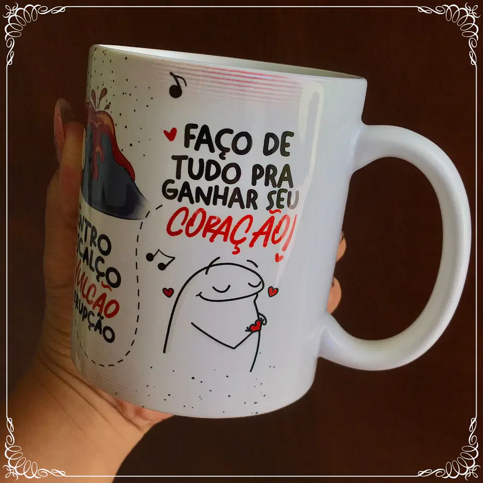Arte Caneca Por Você Eu Bebo o Mar de Canudinho Flork 5