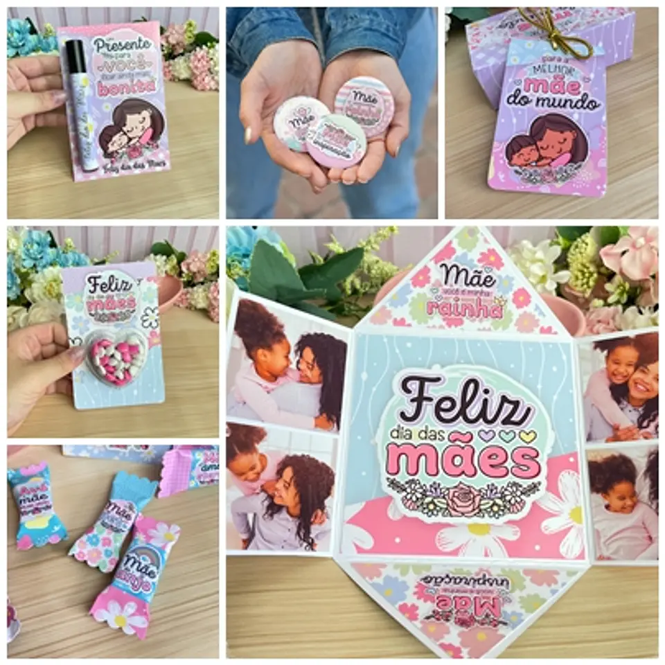 Kit Digital Dia das Mães Completo em Png  10
