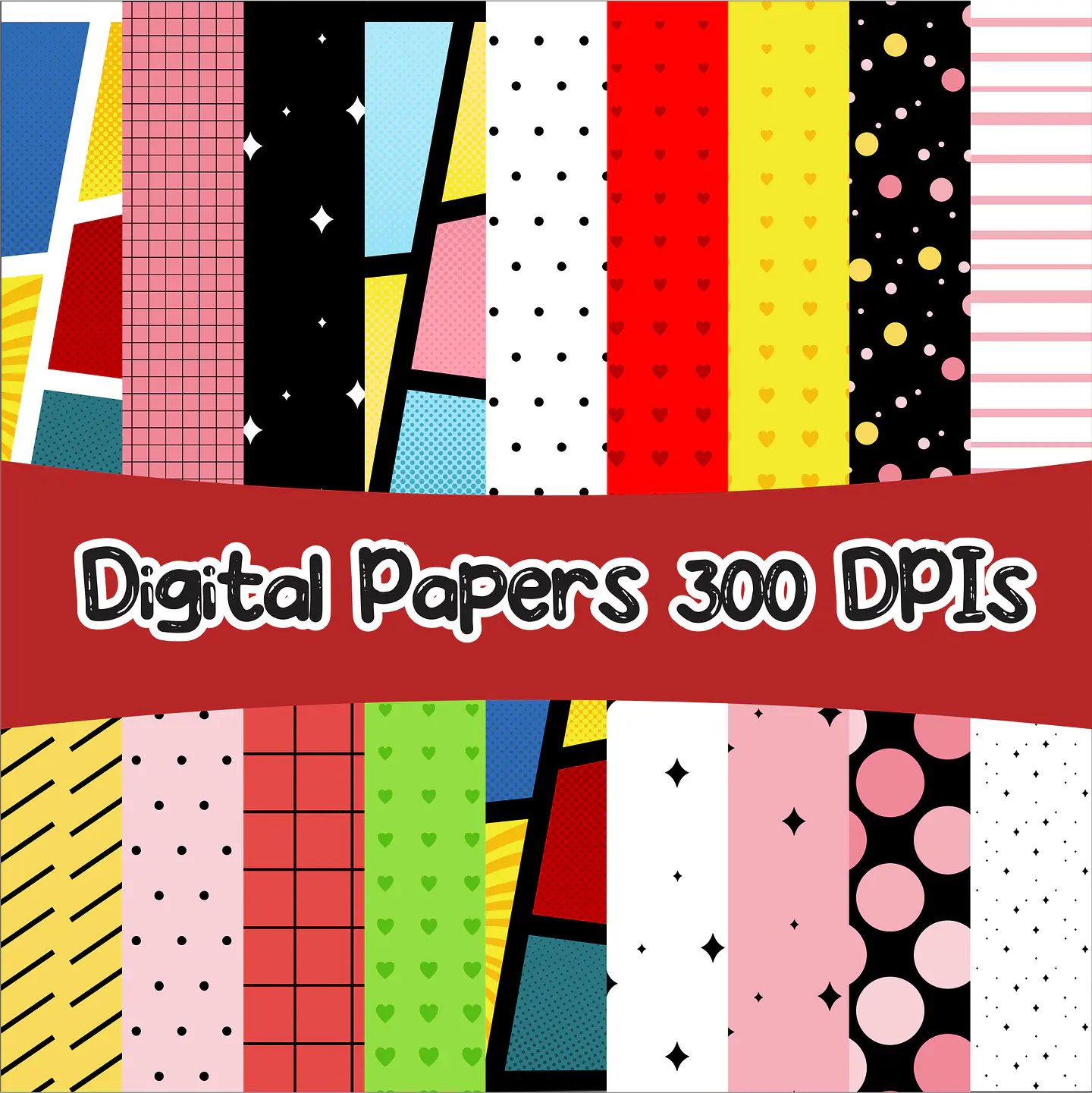 Kit Digital Dia das Mães Super Heroínas para Montar em Png 6