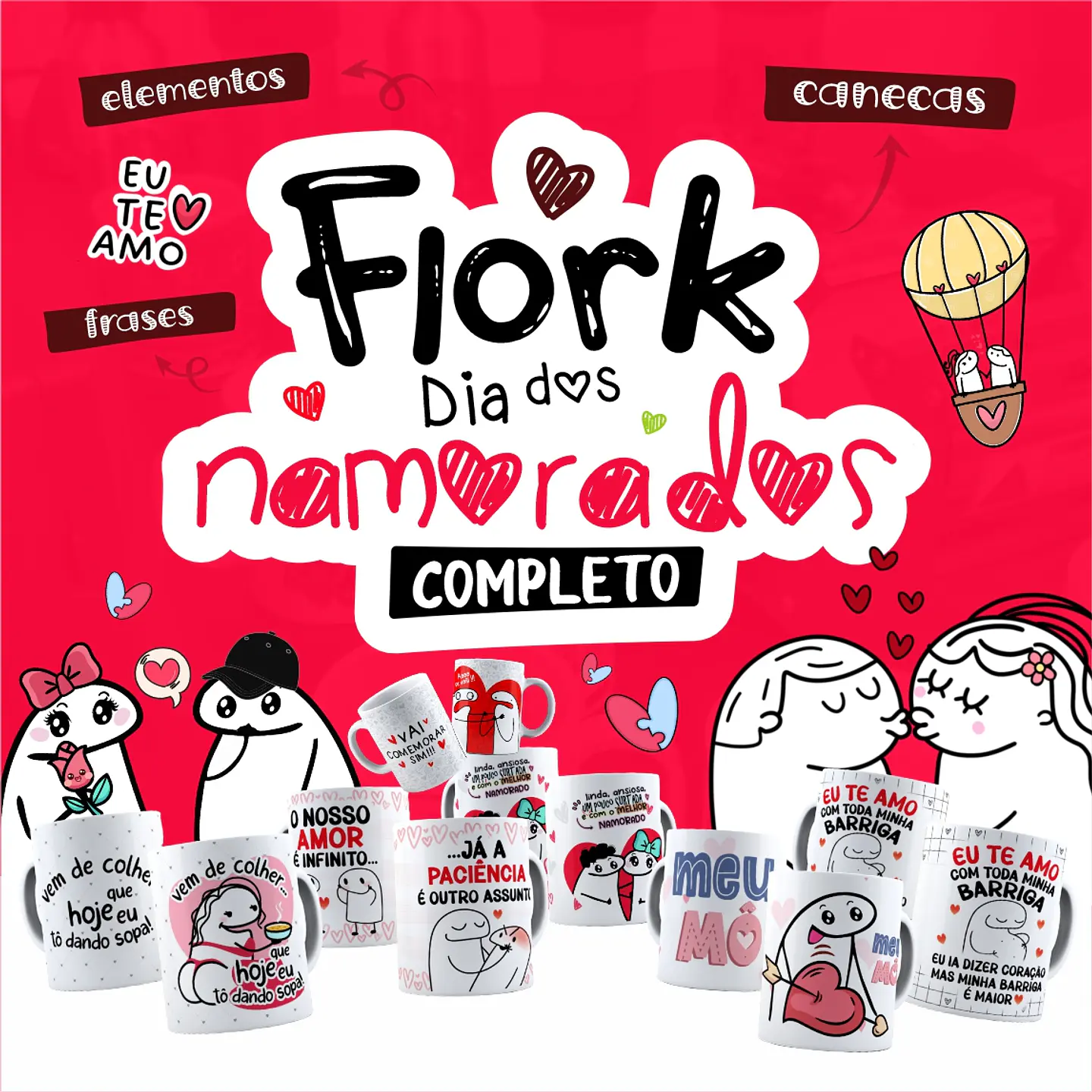 Arte Flork Dia dos Namorados Arquivo Completo 1