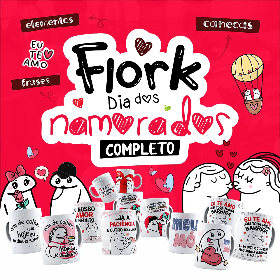 Arte Flork Dia dos Namorados Arquivo Completo 1