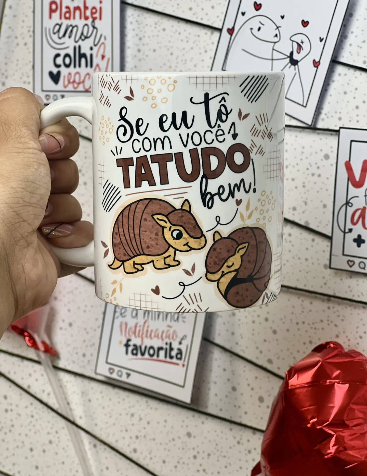 Arte Caneca Namorado Se eu tô vom você TATUDO bem 2