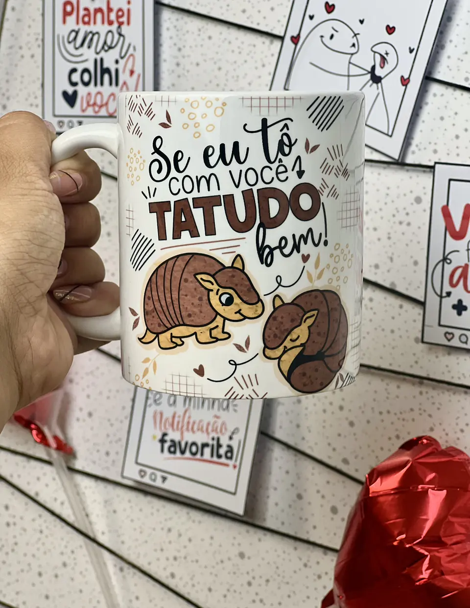 Arte Caneca Namorado Se eu tô vom você TATUDO bem 2