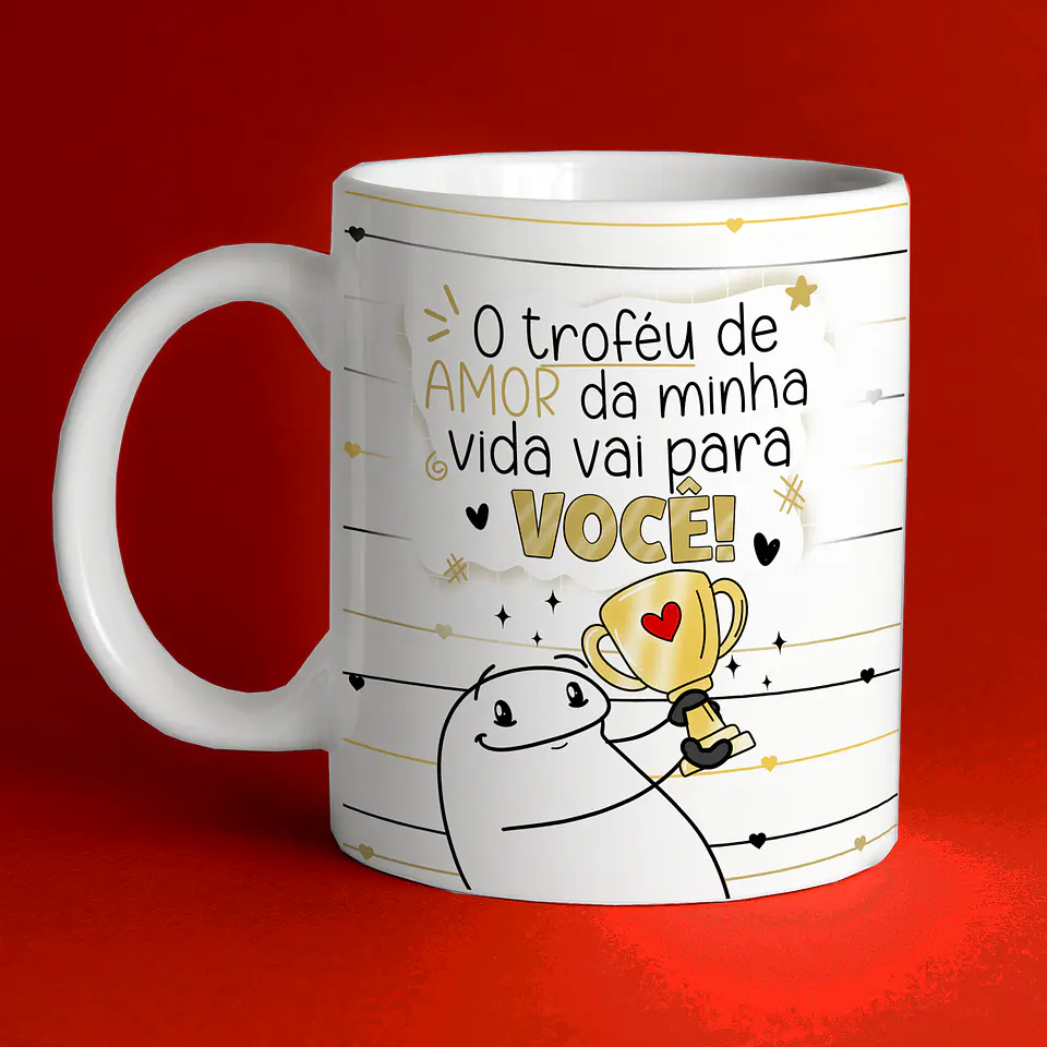 Arte Caneca Namorado Troféu de Amor da minha vida 1