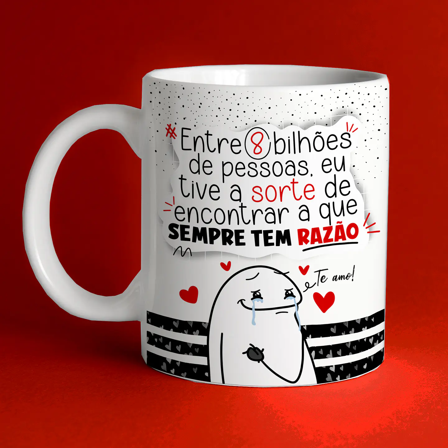 Arte Caneca Namorado Entre 8 bilhões de Pessoas 1