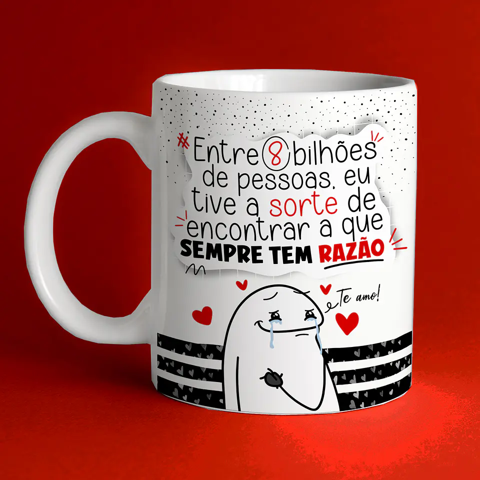 Arte Caneca Namorado Entre 8 bilhões de Pessoas 1