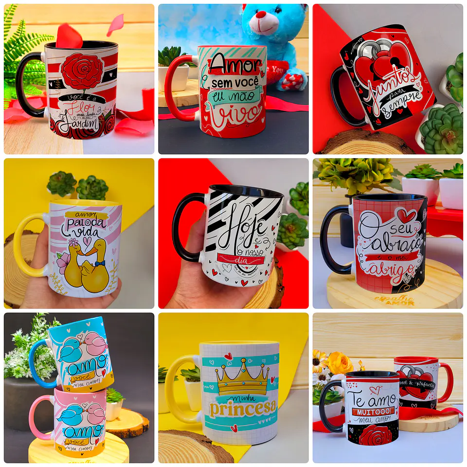 40 Artes Caneca Dia dos Namorados 2.0 Arquivos Sublimação 1