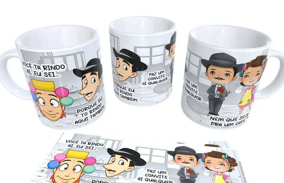 Arte Caneca Você ta Rindo Ai, eu sei... Porque eu To Rindo Aqui Tambem Chaves Chavinhos 4