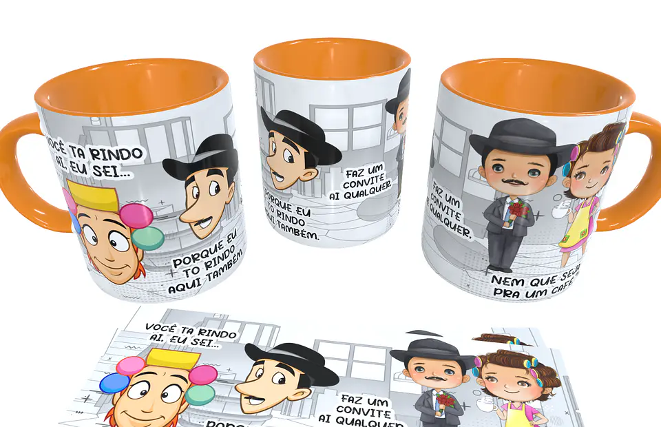 Arte Caneca Você ta Rindo Ai, eu sei... Porque eu To Rindo Aqui Tambem Chaves Chavinhos 5