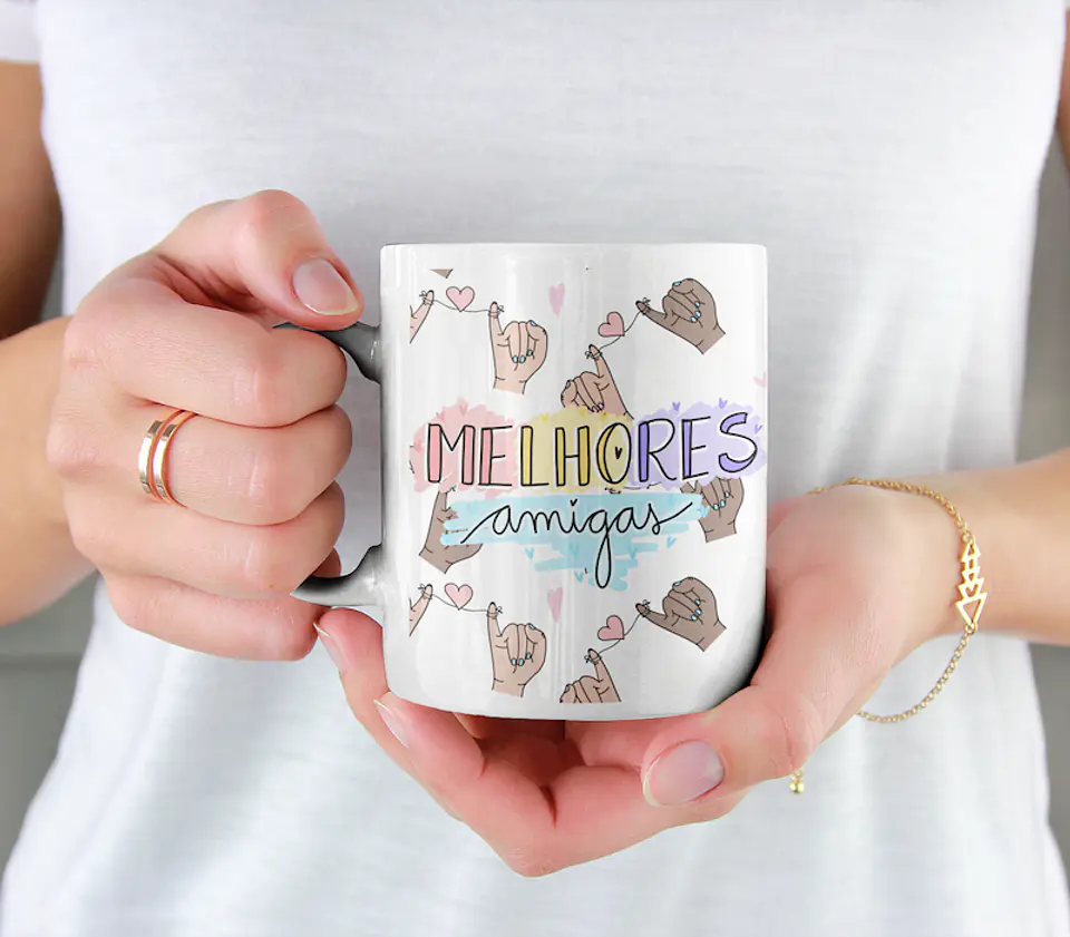Pacote de Artes Amizade Amigas Caneca Frases Best Friend Arquivos Png 5