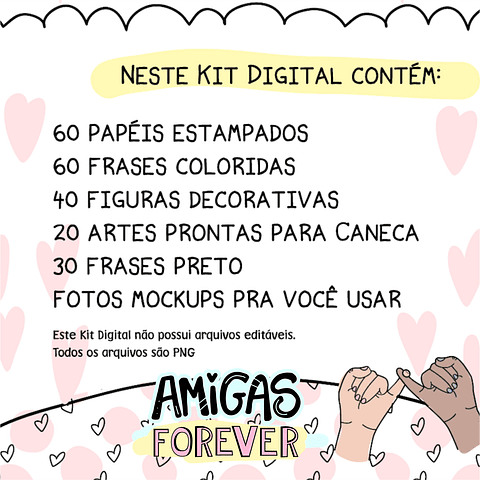 Pacote de Artes Amizade Amigas Caneca Frases Best Friend Arquivos Png