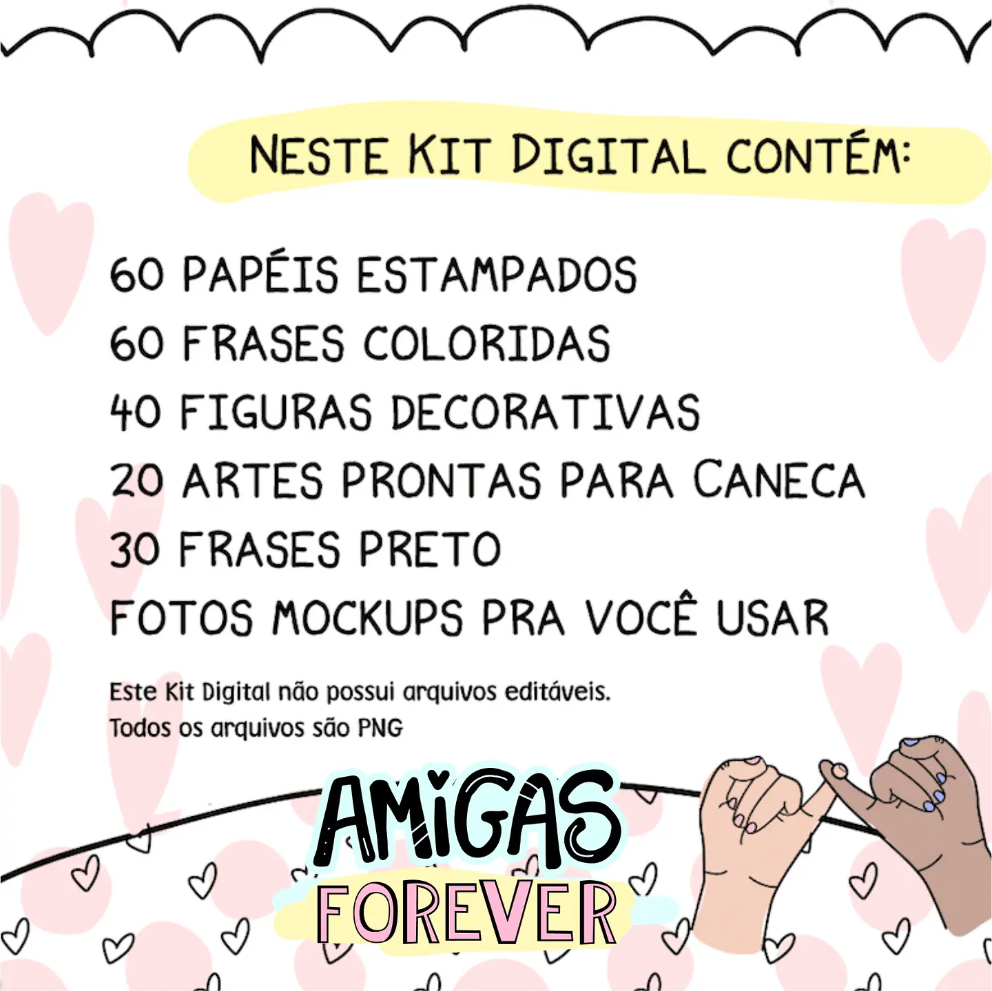 Pacote de Artes Amizade Amigas Caneca Frases Best Friend Arquivos Png 2