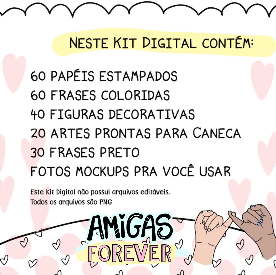 Pacote de Artes Amizade Amigas Caneca Frases Best Friend Arquivos Png 2