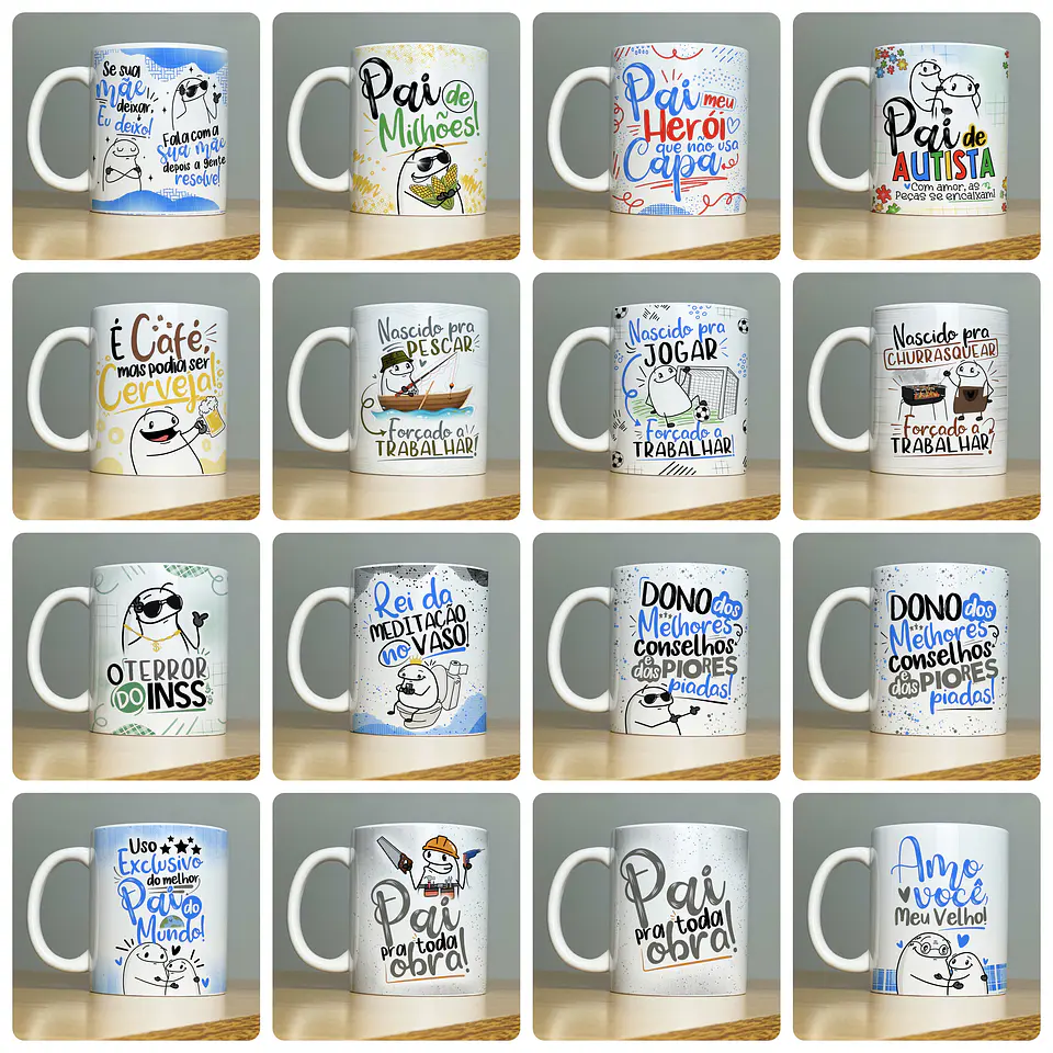 23 Artes Caneca Dia dos Pais Flork e Outros em Jpg 3
