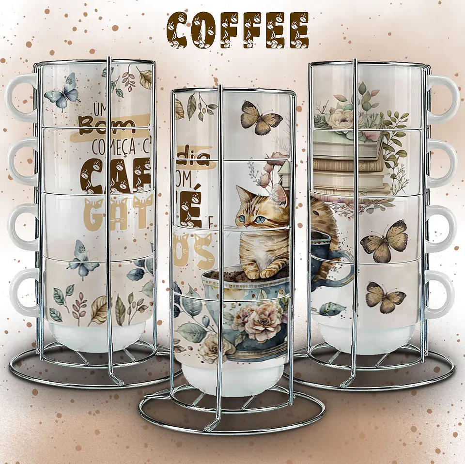 12 Artes para Caneca Café Coffe Arquivos em CorelDraw 4