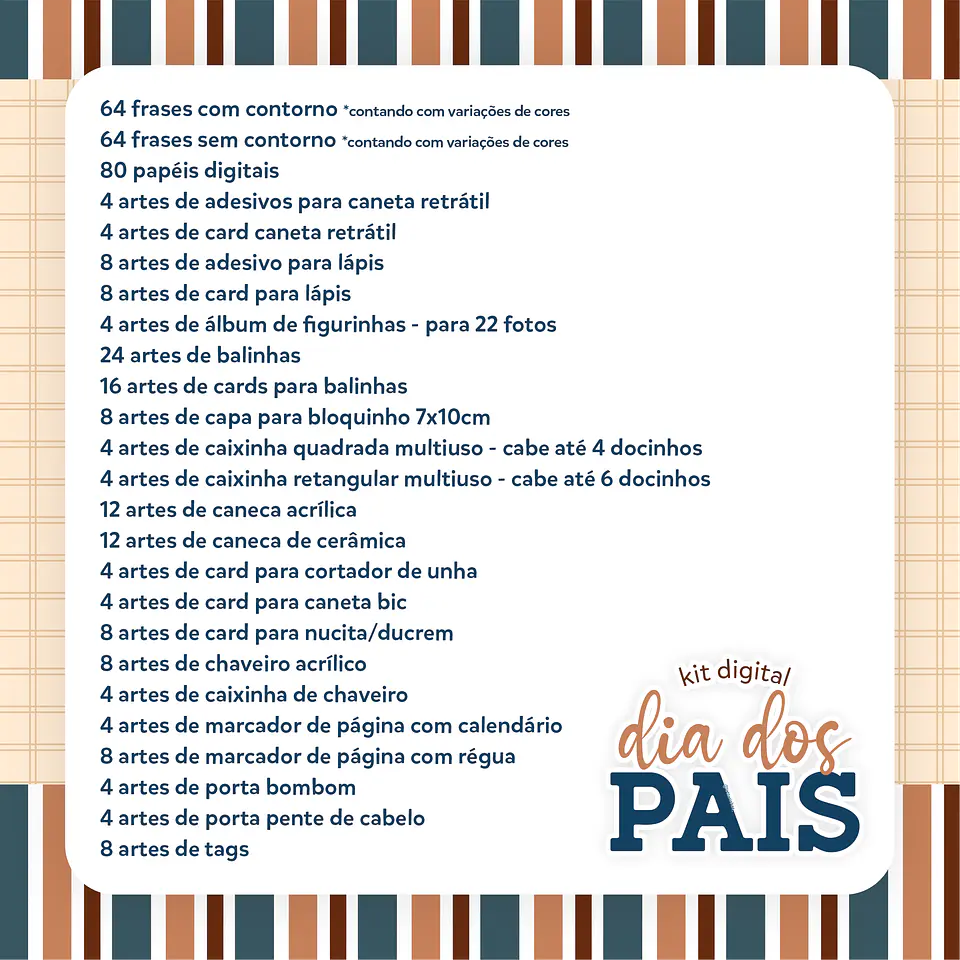 Kit Digital Mimos Dia dos Pais Completo em Png 2