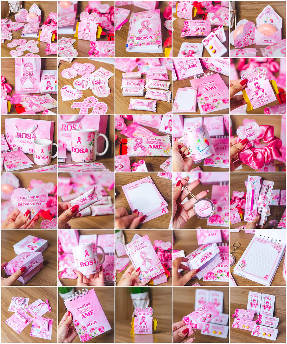 Arquivo de Corte Outubro Rosa + Kit Digital 1