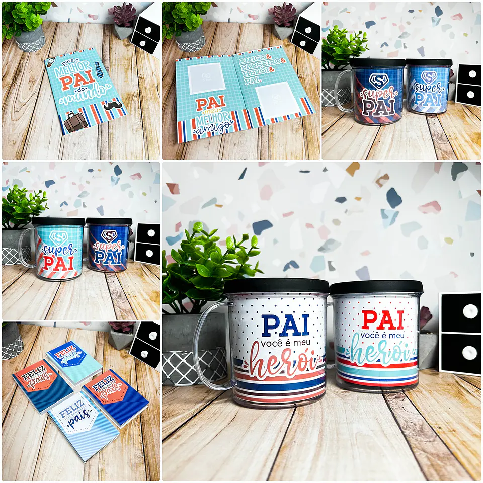 Kit Digital Mimos Dia dos Pais Completo em Png 5