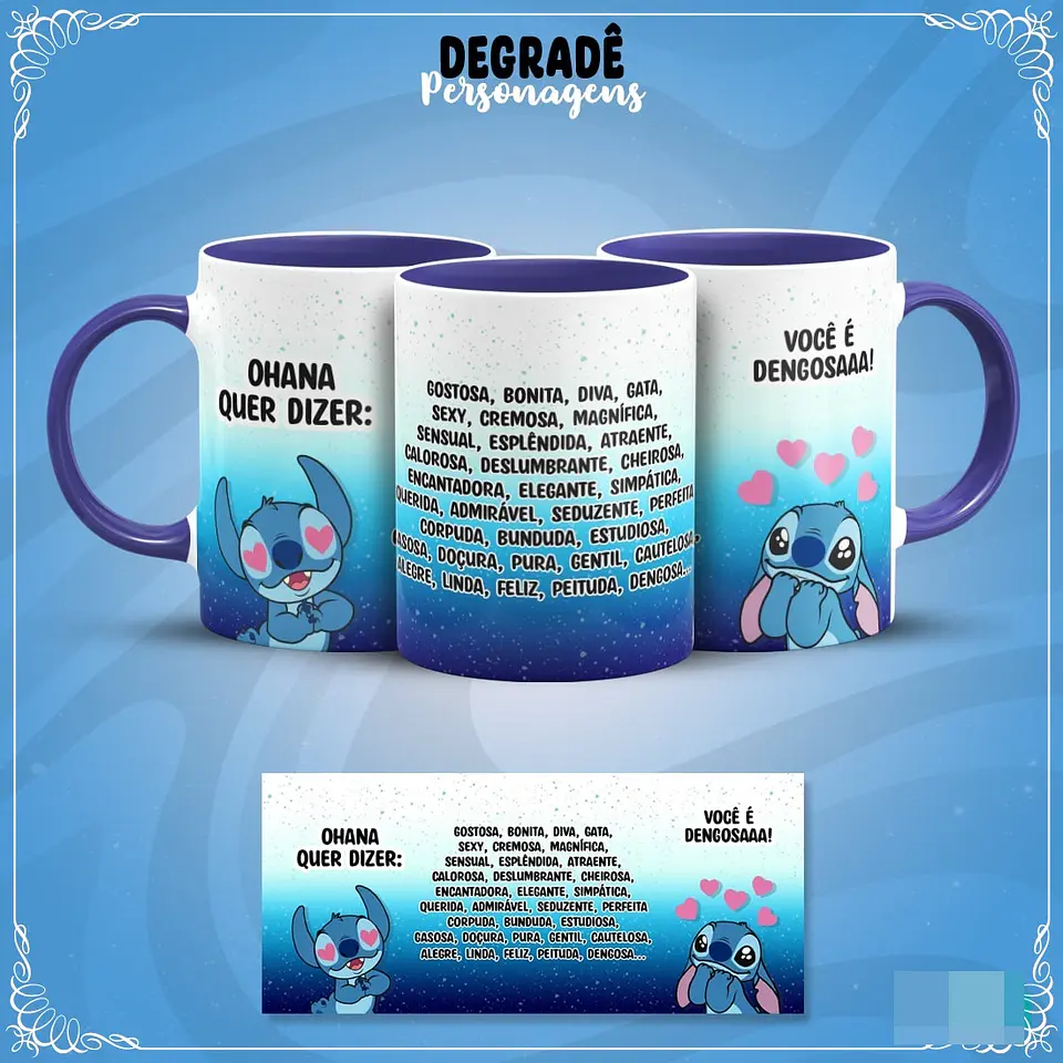 30 Artes para Caneca  Personagens Degradê em Jpg 8