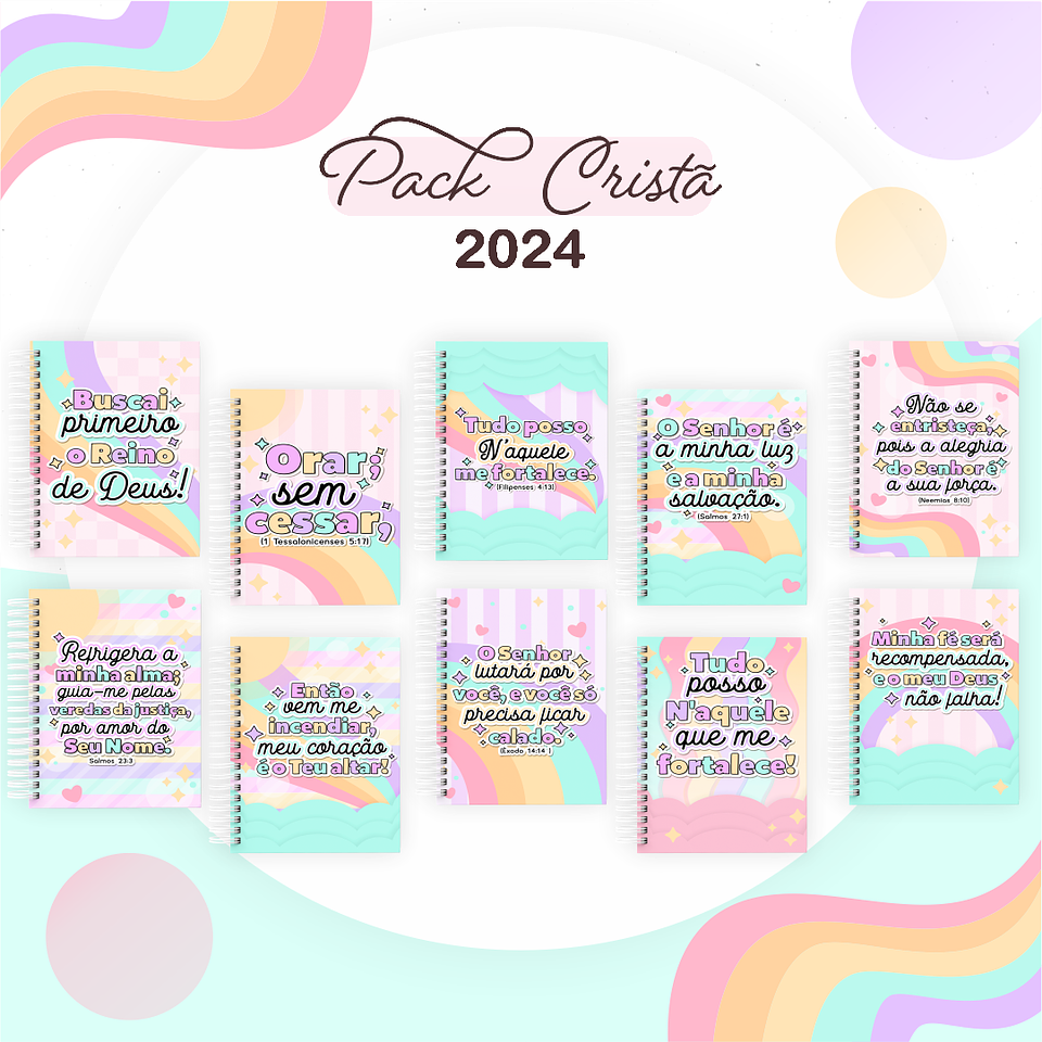 Arquivos Prontos Agenda Caderno 2024 Versículos e Louvores 1
