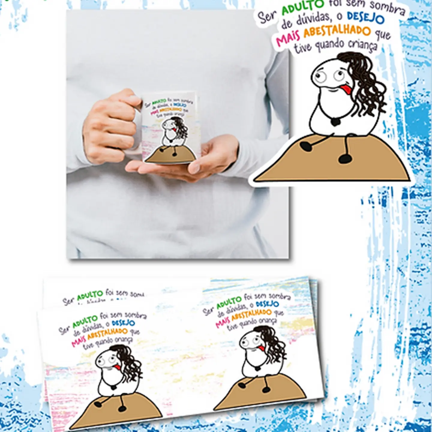 Arte Caneca Ser Adulto foi sem sombra de duvidas o desejo mais abestalhado que tive quando criança Png 1