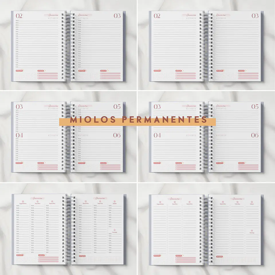Combo Agendas Datadas e Permanentes 2024 em Pdf 10