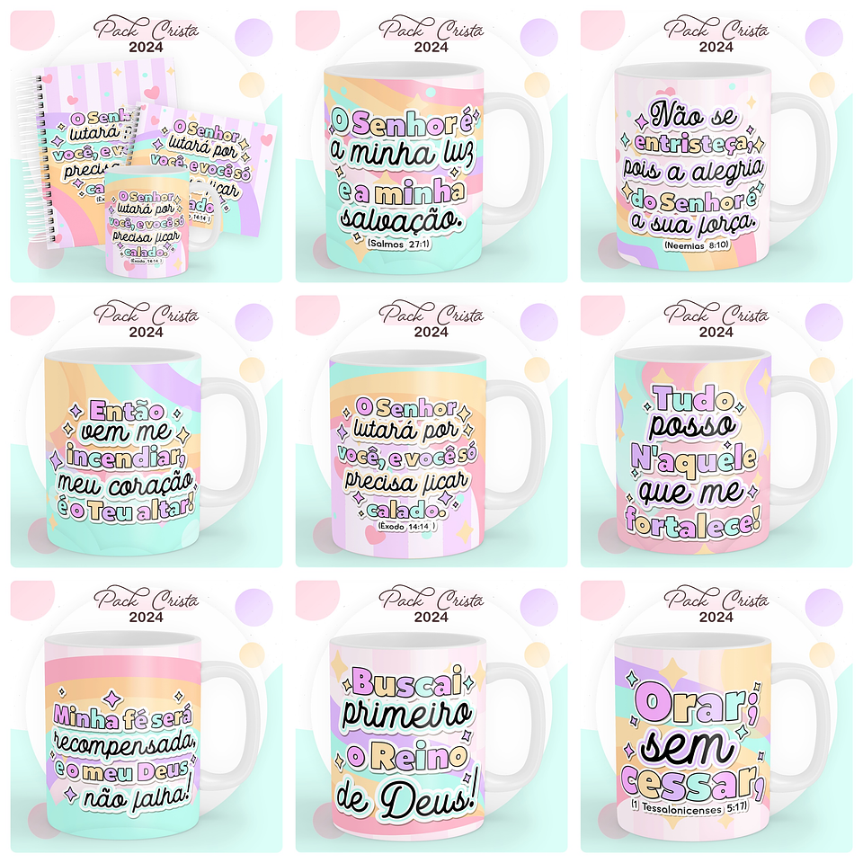 Arquivos Prontos Agenda Caderno 2024 Versículos e Louvores 7