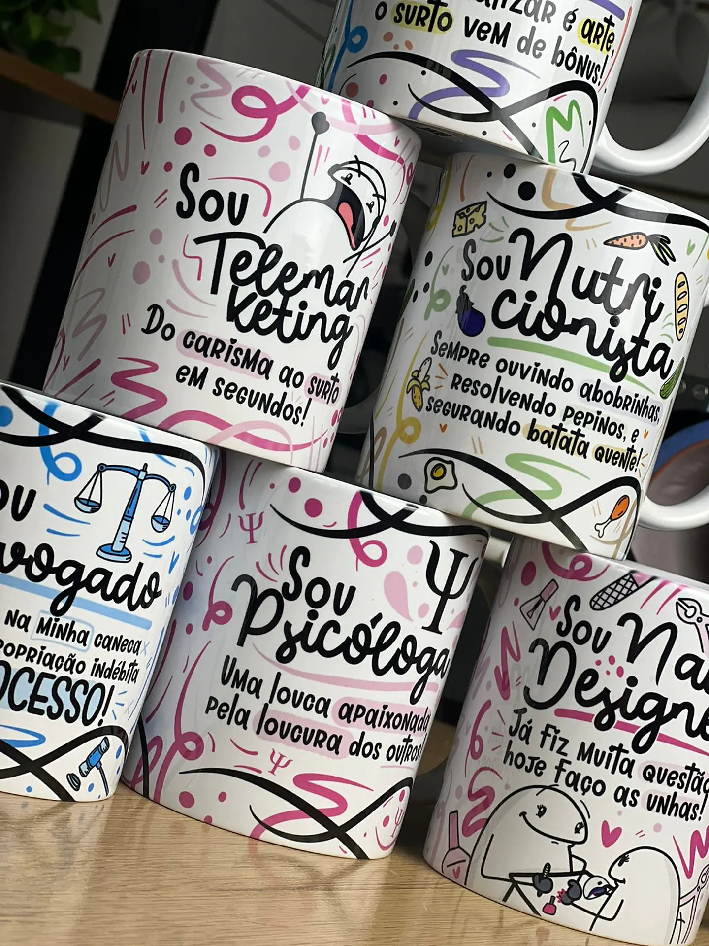 50 Artes para Caneca Profissões Flork  e Outras em Jpg 5