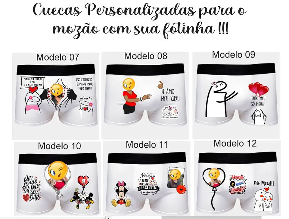 20 Artes para Cuecas Frases Engraçadas Dia dos Namorados em Corel Draw 2