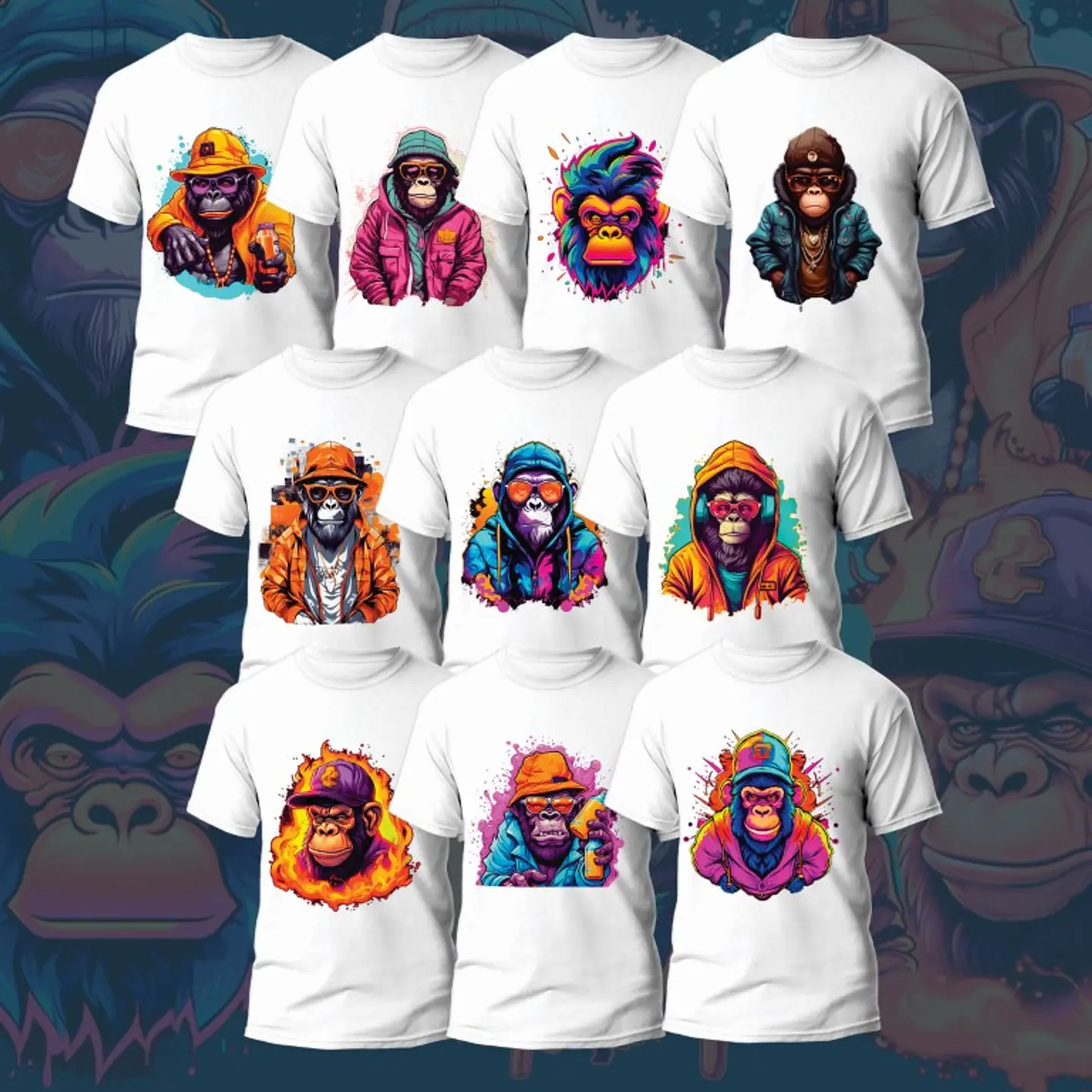 10 Artes para Caneca e Camisa Monk em Corel Draw 1