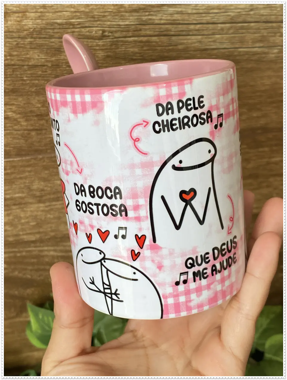 Artes para Caneca Musica Moça do Cabelo Bonito em Jpg 4